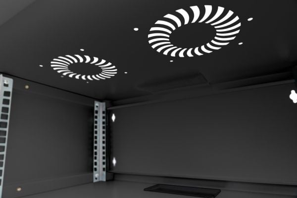 Digitus SoHo Series - Skap - 540 x 400 mm (WxD), unassembled - veggmonterbar - svart, RAL 9005 - 4U - 19"