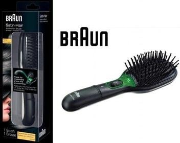 Braunin melaharja BR710 24 kuukauden takuu, ioninen ilmastointi, musta/vihreä