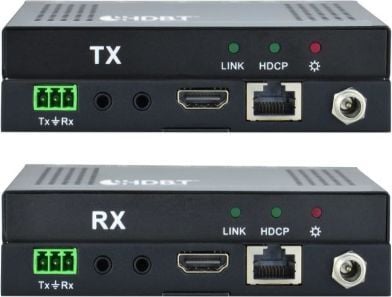 VivoLink Repeater / Amplifier - Set - video/lyd/infrarød/seriell-utvider - HDBaseT, RS-232, HDMI