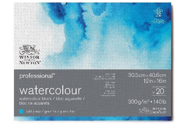 Akvarellark proff cold press 300 g 31×41 cm – 20 stk