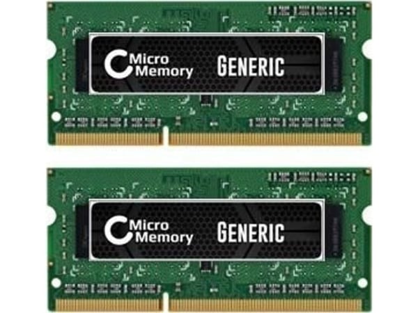 CoreParts - DDR3 - sett - 8 GB: 2 x 4 GB - SO DIMM 204-pin - 1600 MHz / PC3-12800 - 1.5 V - ikke-bufret - ikke-ECC