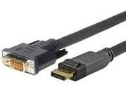 VivoLink Pro - DisplayPort-kabel - DisplayPort (hann) til DVI-D (hann) - 1.5 m - låst, tommelskruer