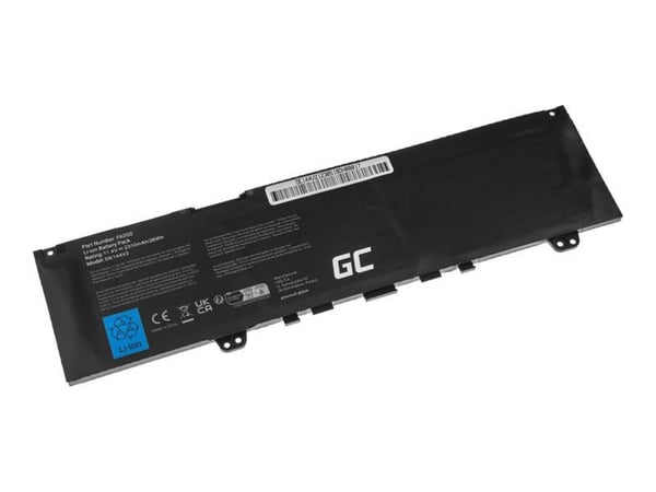 Green Cell - Batteri til bærbar PC (tilsvarer: Dell F62G0) - litiumpolymer - 3-cellers - 2200 mAh - svart
