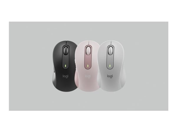 Logitech Signature M650 - Mus - optisk - 5 knapper - trådløs - 2.4 GHz, Bluetooth - Logitech Logi Bolt USB-mottaker - rosa