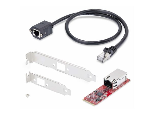 Startech 1-Port 2.5GbE M.2 Network Card, Multi-Gigabit Speeds (2.5G/1G/100M/10M) - NBASE-T (802.3bz), PCIe Ethernet M.2 2280, B/M Key - NIC for SFF...