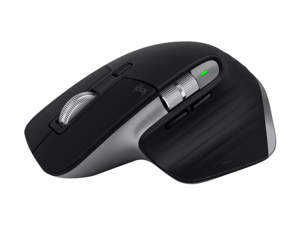 Logitech MX Master 3S (For Mac) - Mus - laser - 7 knapper - trådløs - Bluetooth, 2,4 GHz - Logitech BOLT-mottaker - Blekgrå