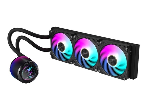 AORUS WATERFORCE X II 360 - Væskekjølesystem for prosessor - (for: AM4, TR4, LGA1200, LGA1700, AM5, LGA115x Socket, sTR5) - kobbersokkel - 120 mm