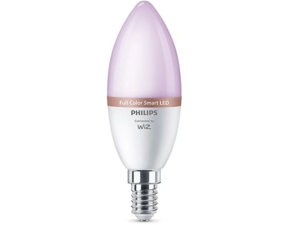 Philips - LED - form: C37 - glaserad finish - E14 - 4.9 W (motsvarande 40 W) - klass F - cool white/warm white - 2200-6500 K (paket om 3)