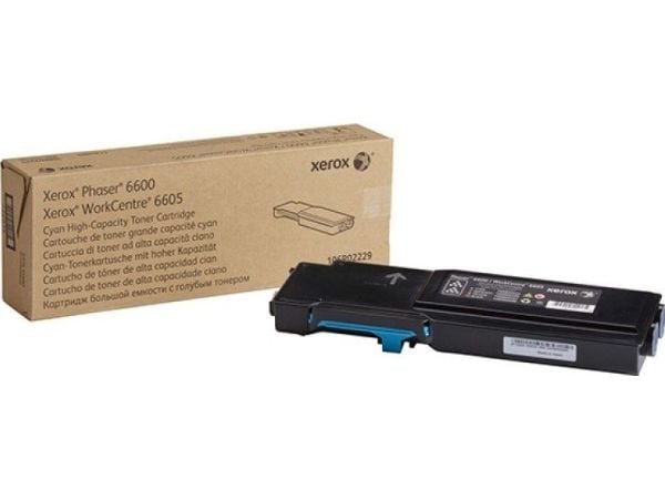 Xerox Phaser 6600 - Høykapasitets - cyan - original - tonerpatron - for Phaser 6600; WorkCentre 6605