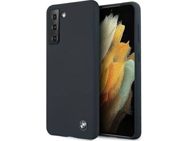 BMW silikon Signature-deksel til Samsung Galaxy S21+ - navyblå