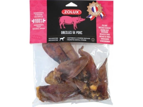 Zolux hundegodteri innvendig svineøre 400 g