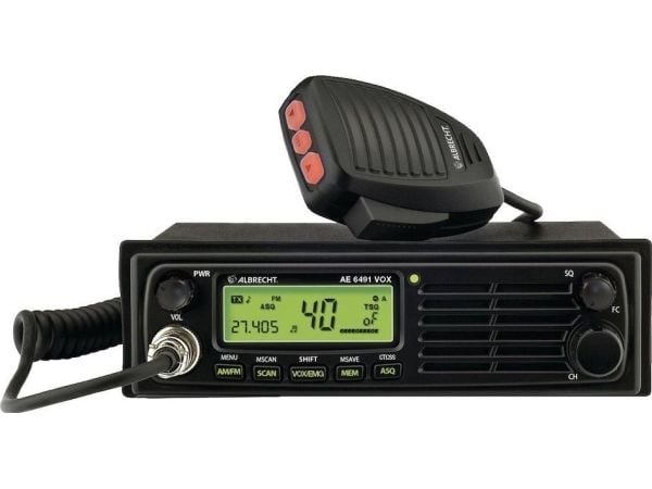 Albrecht AE 6491 VOX, DC, 188 mm, 131 mm, 57 mm, LCD-näyttö, Bil CB-radio