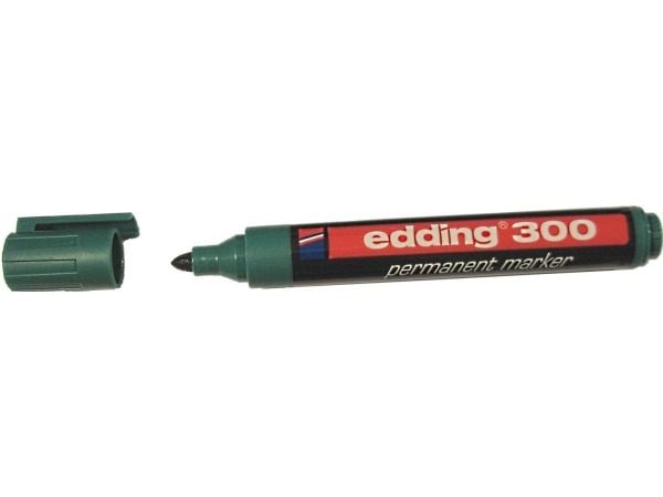 edding 300 - Markør - permanent - grønn - 1.5-3 mm
