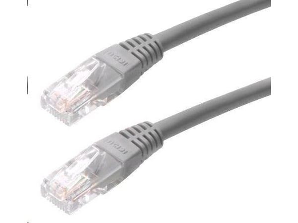 goobay - Nettverkskabel - RJ-45 (hann) til RJ-45 (hann) - 15 m - UTP - CAT 6 - formstøpt, uten hindringer - grå
