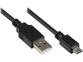 goobay - USB-kabel - Micro-USB type B (hann) til USB (hann) - USB 2.0 - 1.8 m - svart