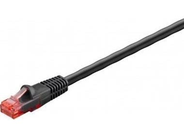 goobay - Koblingskabel - RJ-45 (hann) til RJ-45 (hann) - 40 m - UTP - CAT 6 - med støvel, utendørs, solid - svart