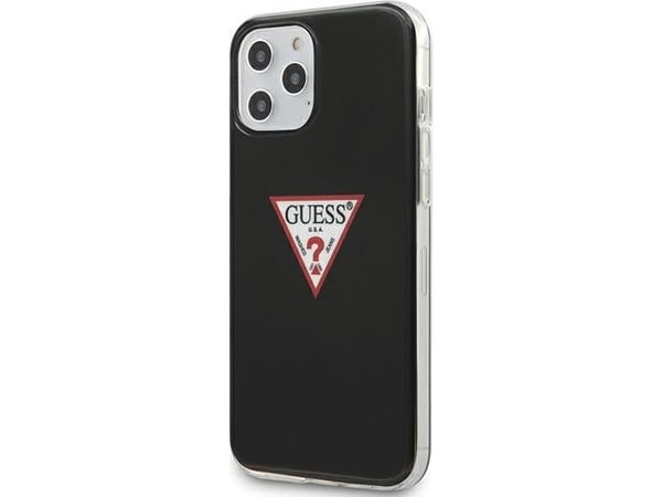 Guess GUHCP12SPCUCTLBK iPhone 12 mini 5,4" hardcase svart/svart Triangle Collection