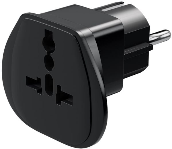 goobay Matkasovitin - Stikadapter - power CEE 7/7 (han) - sort - Frankrig, Tyskland