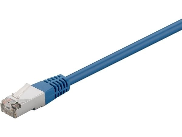 goobay - Koblingskabel - RJ-45 (hann) til RJ-45 (hann) - 50 cm - foliebelagt uskjermet tvinnet kabelpar (F/UTP) - CAT 5e - formstøpt, rund, flertrå...