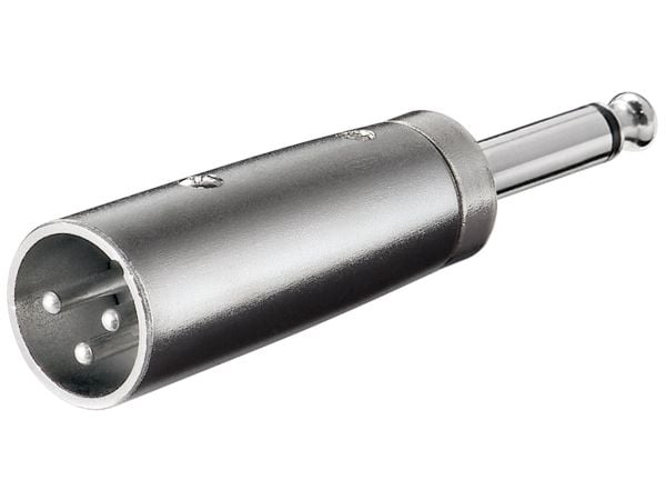 goobay - Audioadapter - monojakk plugg til XLR3 plugg