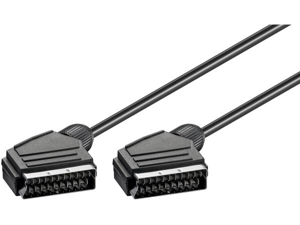 Tecline 1.5m Scart - Scart, 1,5 m, SCART (21-pin), SCART (21-pin), Hankjønn, Hankjønn, Nickel