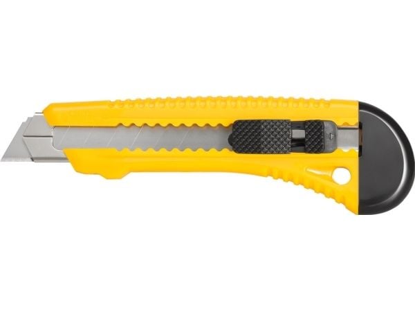 Multikniv 155 x 30 mm med avbräckbara blad 18 mm, metallstyrning (93938)