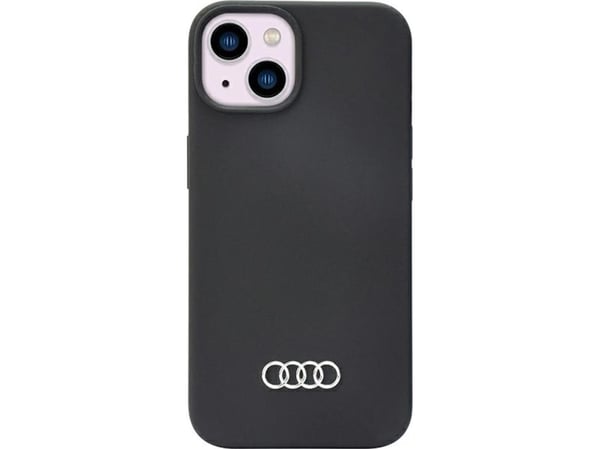 Audi silikonetui iPhone 14 6,1" sort/sort hardcase AU-LSRIP14-Q3/D1-BK