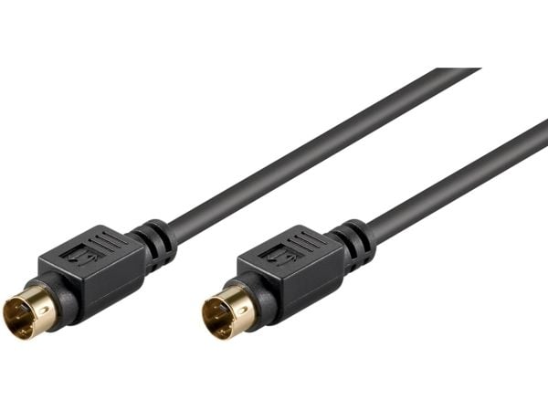 goobay AVK 157-0500 - Video/lydkabel - 4-pins mini-DIN hann til 4-pins mini-DIN hann - 5 m - skjermet