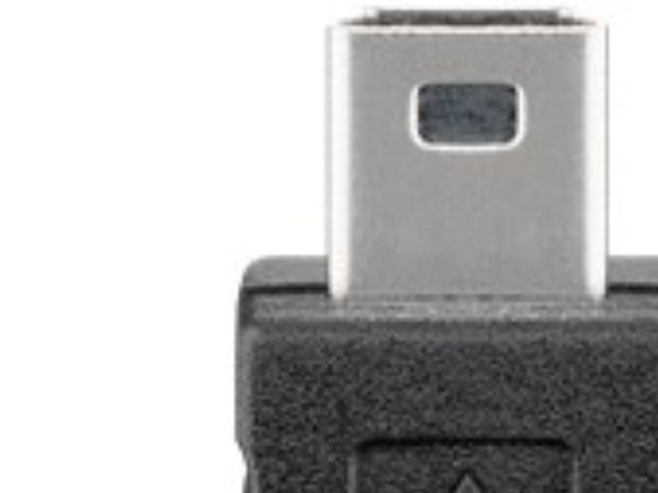 goobay - USB-kabel - USB-C (hann) til mini-USB type B (hann) - USB 2.0 - 50 cm - svart
