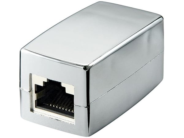 goobay - Overgangskopling - RJ-45 (hunn) til RJ-45 (hunn) - skjermet - CAT 5e