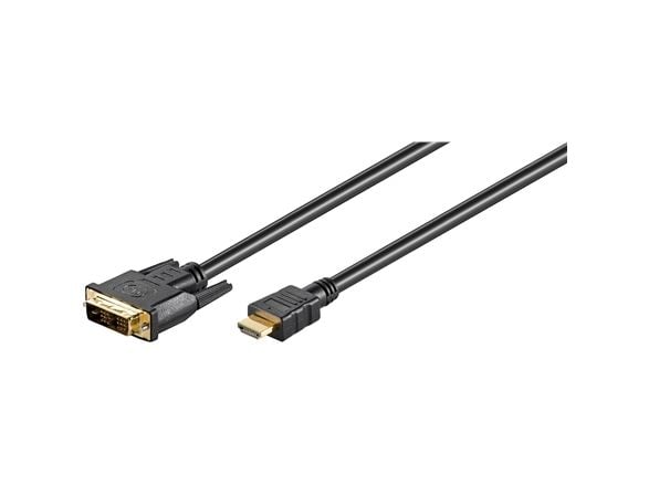 goobay MMK 630-0200 G - Adapterkabel - enkeltlenke - HDMI hann til DVI-D hann - 2 m