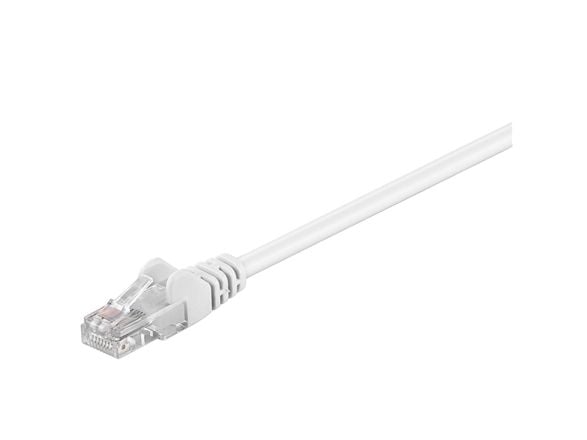 goobay - Patch-kabel - RJ-45 (hane) till RJ-45 (hane) - UTP - CAT 5e - vit