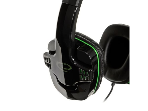 Gamingheadset med mikrofon RAVEN on-ear grön