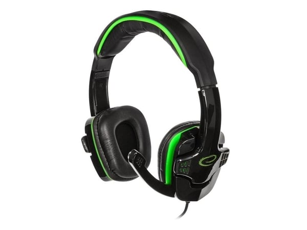 Gamingheadset med mikrofon RAVEN on-ear grön
