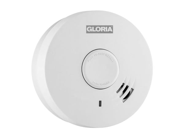 Gloria R-10 002518.0015 røykvarsler inkl. 10 års batteri batteridrevet (002518.0015)