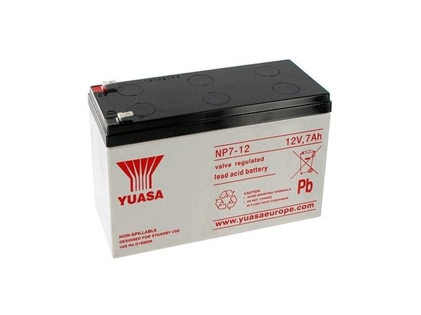 Yuasa NP7-12L, Lyijyakut (VRLA), 7000 mAh, 12 V, 1 kpl, 2,2 kg, 65 mm