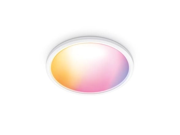 WiZ Super Slim - Taklampe - LED - 32 W - RGB / justerbart hvitt lys - 2200-6500 K - rund - hvit