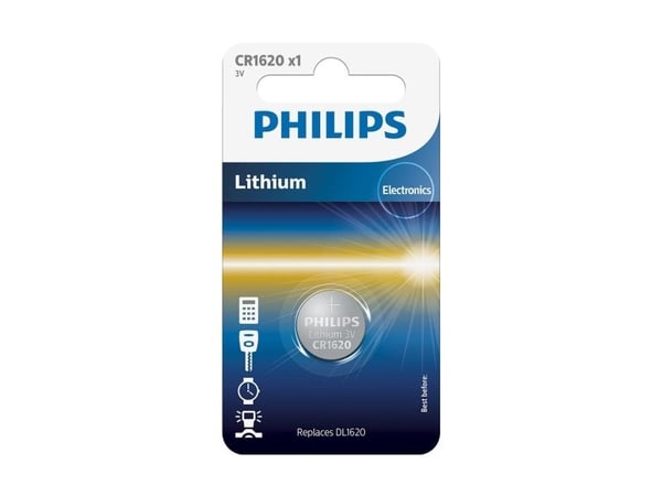 Philips Lithium 3.0V Knopfzelle CR1620