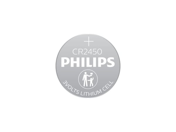 PHILIPS batteri lithium CR2450 1-pak - BULK - 2409693