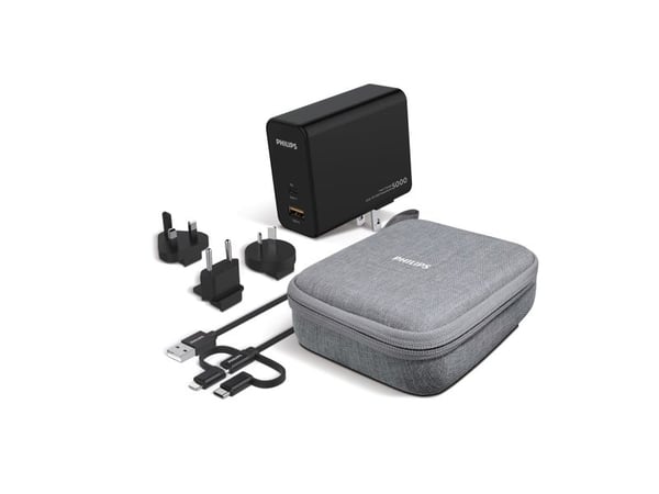 PHILIPS rejseadapter med powerbank 5000mAh - 2301156
