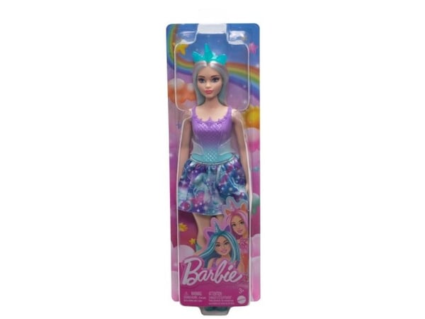 Barbie enhjørningsdukke, lilla og turkis antrekk