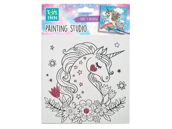 Canvas Unicorn Flowers malerisett STN 7922