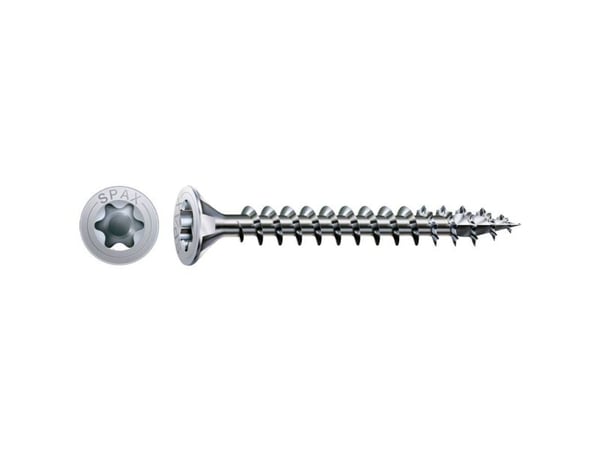 SPAX 1191010400205, Skru, Metall, Zink, Tre, Flathode, Torx, Metallisk