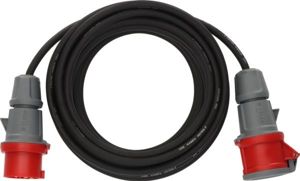 Brennenstuhl 4007123005796, 10 m, Ulkona, IP44, Öljynkestävä, UV-kestävä, musta, Punainen, 1 AC-pistorasia(a)