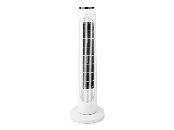 Nedis FNTR13CWT40, Viftedrevet elektrisk romvarmer, 7,5 timer, 1,2 m, Innendørs, Gulv, Sort, Hvit