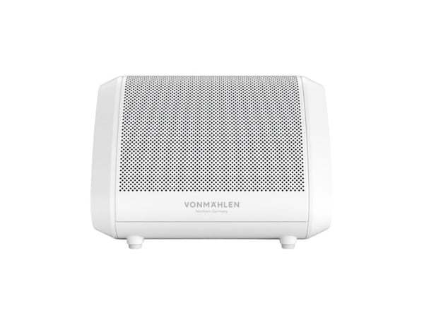 Vonmählen Air Beats Mini, Trådløs, 10 m, Bærbar monohøyttaler, Hvit, Akrylonitril-butadien-styren (ABS), Silikon, Rustfritt stål, Knapper Vonmählen Air Beats Mini, Trådløs, 10 m, Bærbar monohøyttaler, Hvit, Akrylonitril-butadien-styren (ABS), Silikon, Rustfritt stål, Knapper