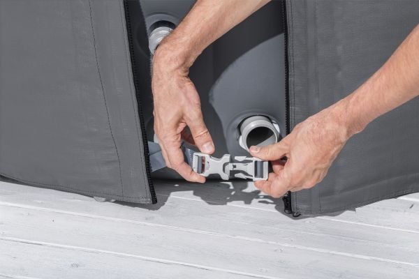 Bestway 60317 / 23, Spa-deksel, Bestway, Grå, 1800 mm, 1800 mm, 660 mm
