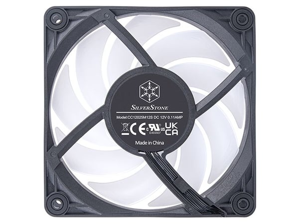 Silverstone VISTA 120 ARGB, Vifte, 12 cm, 2000 RPM, Sort