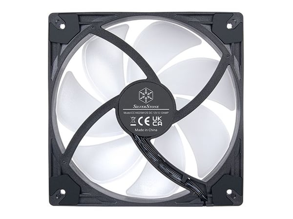 Silverstone VISTA 140 ARGB, Vifte, 14 cm, 1600 RPM, Sort