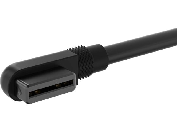 Corsair iCUE LINK - Strøm/data-kabel - CORSAIR iCUE link vinklet til CORSAIR iCUE link vinklet - 13.5 cm - svart (en pakke 2)